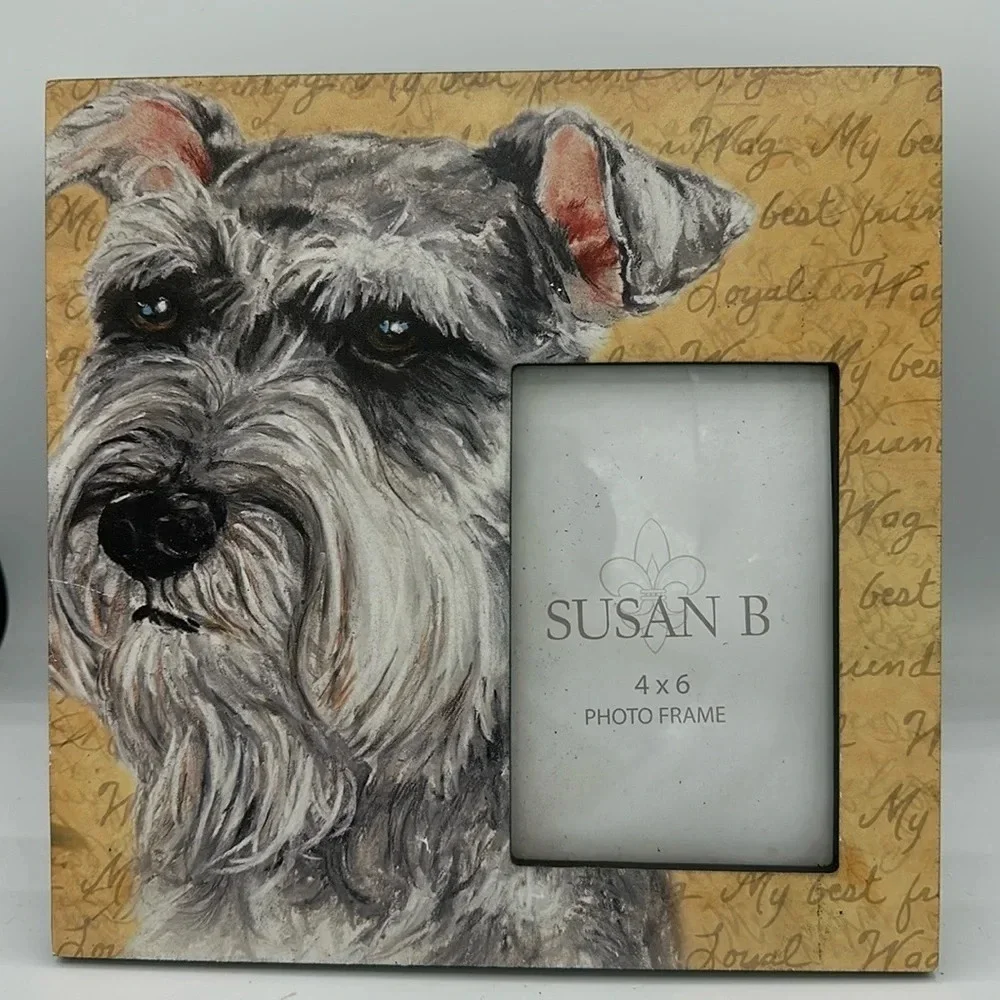 Susan B Miniature Schnauzer 4x6 photo frame